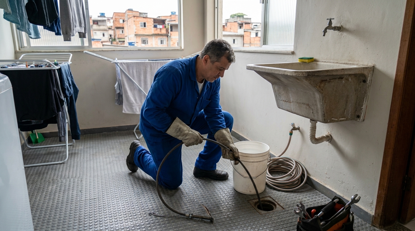 Desentupimento de Ralos Externos no Carandá, Campo Grande‑MS