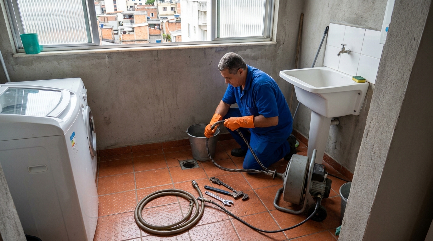 Limpeza Profunda de Ralos no Carandá, Campo Grande‑MS