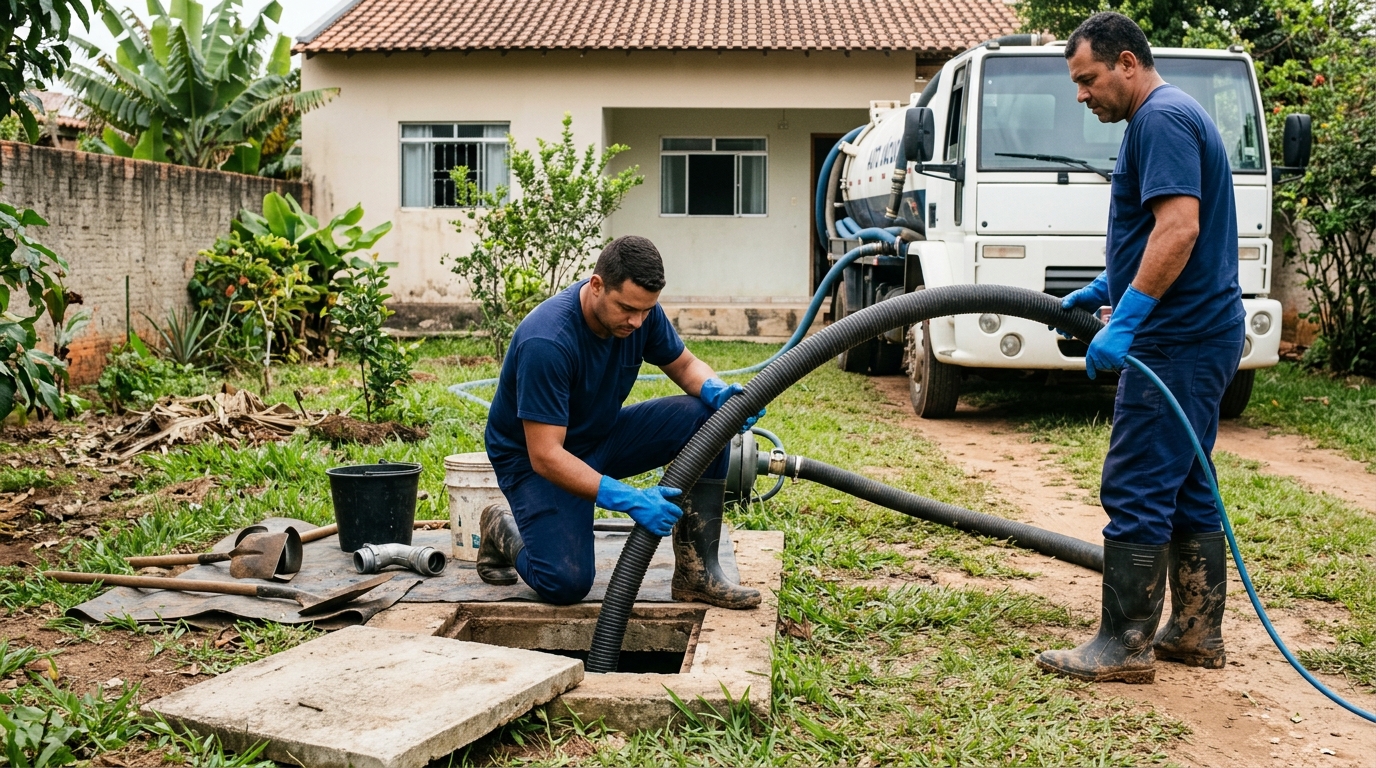 Sucção de Fossa na Caiçara, Campo Grande‑MS